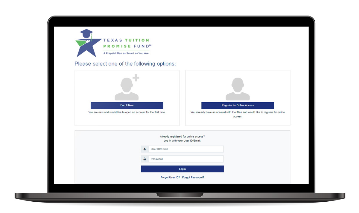 TTPF Customer Access Portal Screenshot
